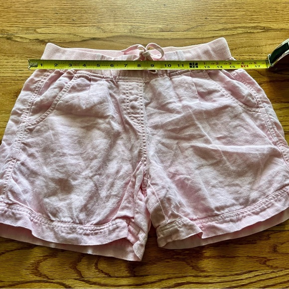 J.McLaughlin Drawstring Pink Linen Shorts - Small - Picture 5 of 8